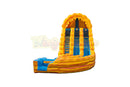 20 Ft Raging Rapids Double Lane Water Curve Slide-BB1603